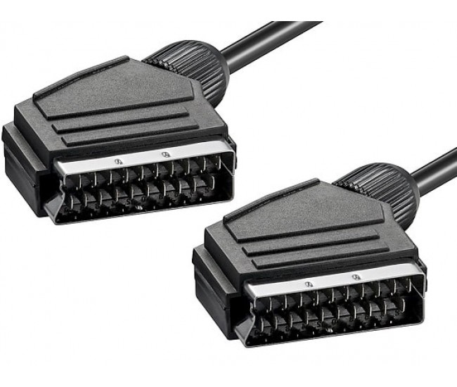 Cablu audio/video SCART 21 pini tata - SCART 21pini tata 0.8m