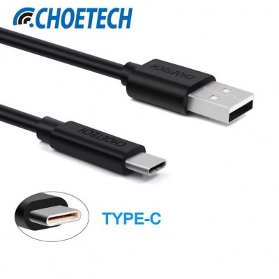 Cablu USB-A - USB TYPE C 3m 2.4A negru Choetech AC0004