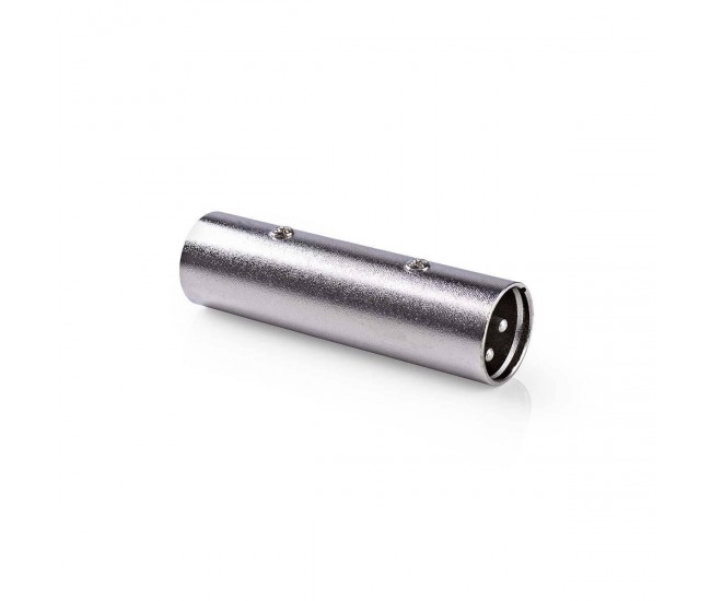 Adaptor XLR 3 pini tata - XLR 3 pini tata metal Nedis