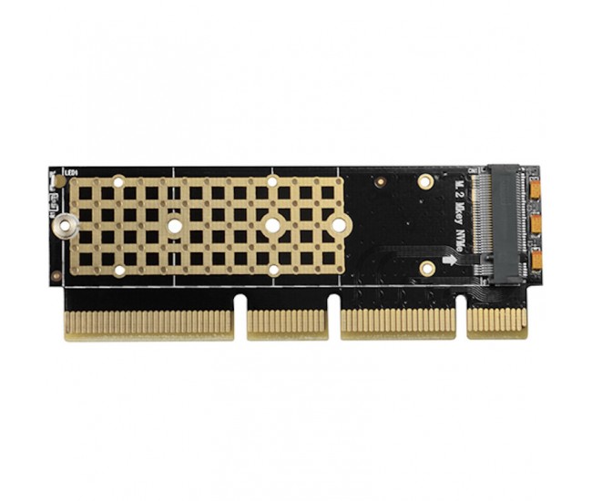 Adaptor PCI-E 3.0 16x - M.2 SSD NVMe SSD pana la 80mm low profile AXAGON NVME PCEM2-1U