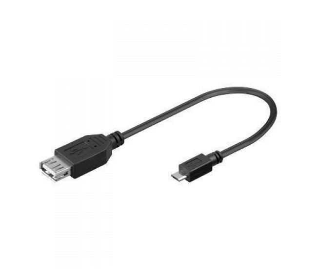 Cablu adaptor USB A mama la micro USB tata Goobay