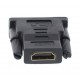 Adaptor HDMI 19 pini mama - DVI-D 24+1 pini tata aurit Well