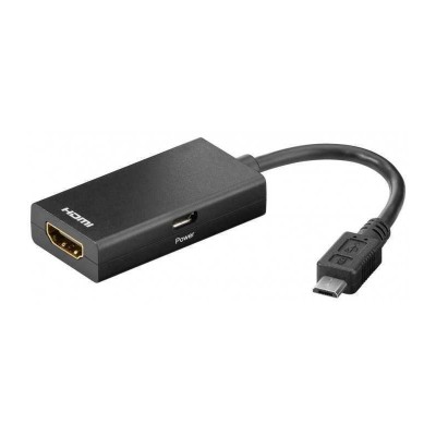 Adaptor MHL micro USB 5 pini tata - HDMI mama Goobay