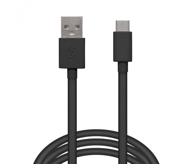 Cablu de date/incarcare USB-USB Type C negru 1m delight 55550BK-1