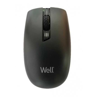 Mouse wireless Well MW105 negru USB