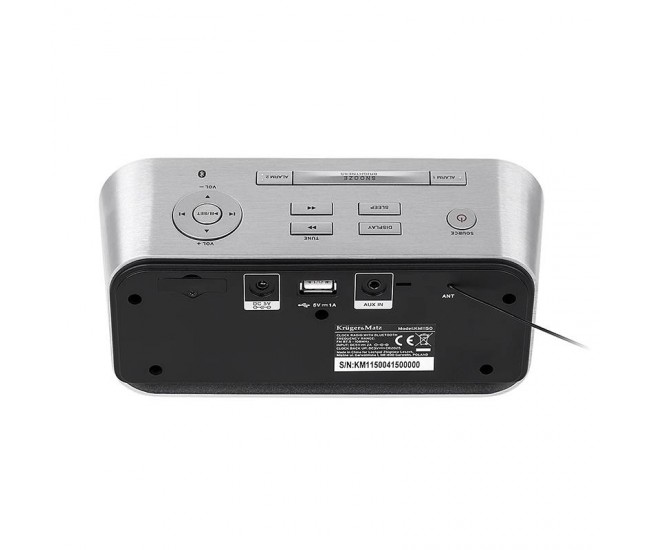 Radio cu ceas si alarma Bluetooth Intrare Aux-in USB Kruger&Matz