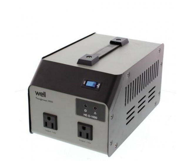 Convertor tensiune 220V - 110V 1000VA 2 iesiri Well