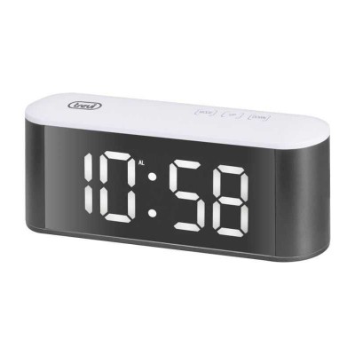 Ceas de masa cu alarma termometru alb Trevi EC 883 BL