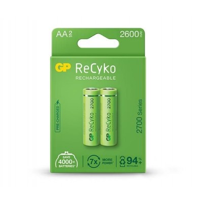 Set acumulatori R6 AA NiMh 2700mAh 2buc GP ReCkyo