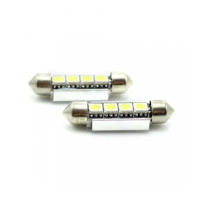 Set 2 becuri LED 12V 3W 72lm SOFIT 39mm CANBUS plafoniera CARGUARD