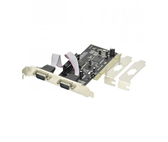 Placa extensie PC interfata PCI - chipset MCS9865 RS232 D-Sub 9pin tata x2 DIGITUS DS-33003