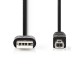 Cablu USB 2.0 Nedis USB-A tata - USB-B tata 2m