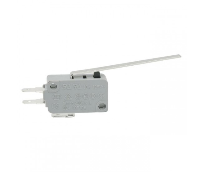 Microintrerupator 1 circuit 16(4)A-250V ON-(OFF) cu lamela 55mm 28x16x10mm