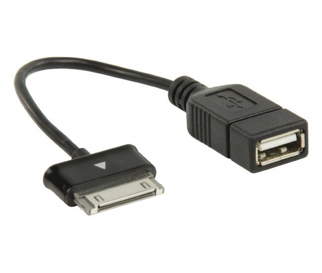 Cablu adaptor OTG USB A - Samsung 30 pini 0.2m Valueline