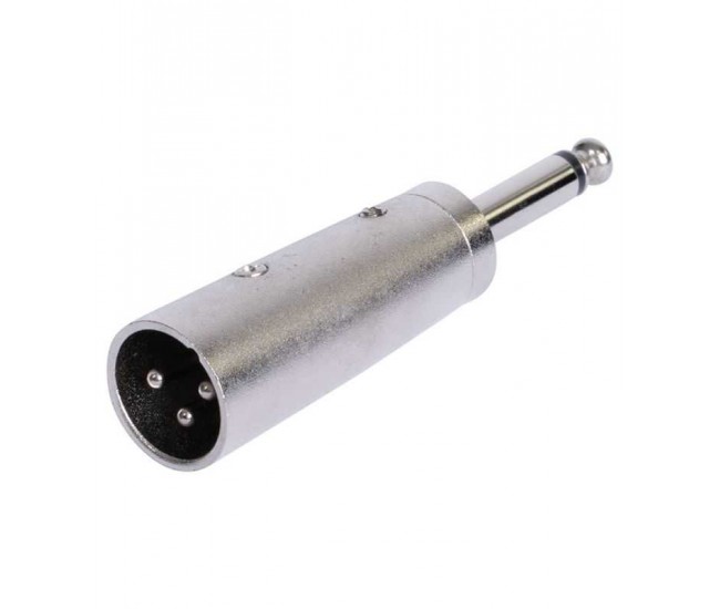 Adaptor audio tata XLR - JACK 6.35 tata MONO metal BST 18-5567