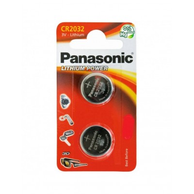 Baterii CR2032 Panasonic 3V LITHIUM 20x3.2mm 2buc blister