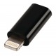 Adaptor USB Lightning tata - micro USB mama negru Valueline