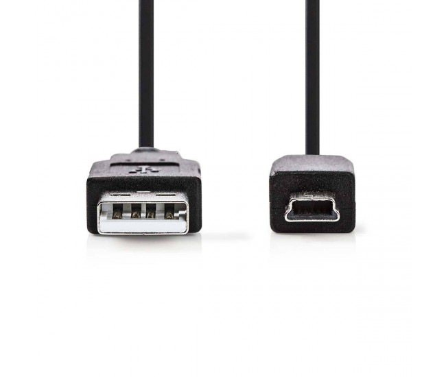 Cablu USB 2.0 USB A tata - Mini USB tata 2m Nedis