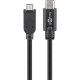 Cablu USB 2.0 type C la Micro USB 2.0 0.6m cupru 0.48Gbit/s negru 67992 Goobay