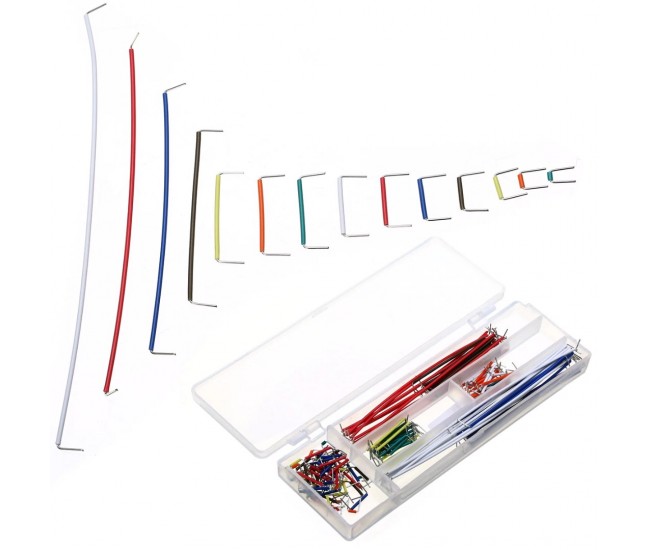 Set 140buc cabluri BREADBOARD JUMPERS