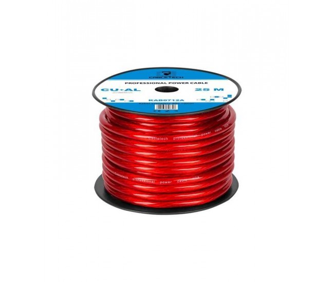 Cablu putere Profesional 4GA 10mm/21.15mm2 rosu Cupru-Aluminiu 1m Cabletech