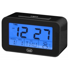 Ceas desteptator cu LCD SLD 3P50 termometru calendar negru Trevi