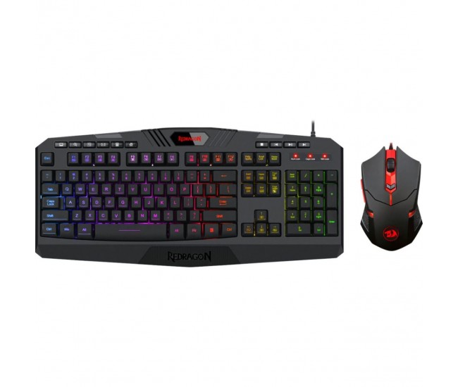 Kit tastatura si mouse Redragon S101 negru