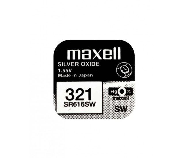 Baterie ceas Maxell SR616SW V321 SR65 1.55V oxid de argint 1buc