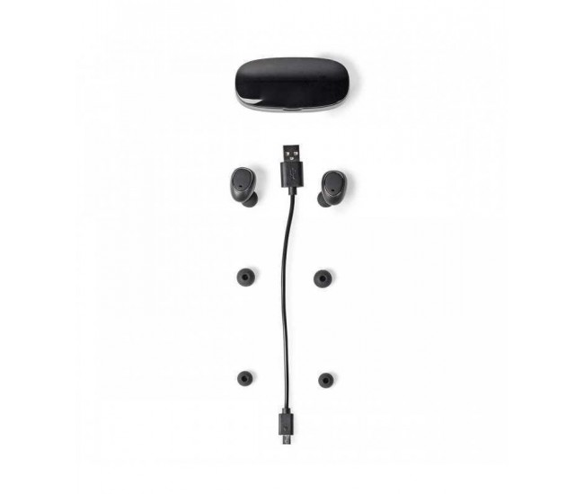 Casti bluetooth In-Ear cu tehnologie True Wireless Stereo si reincarcare in carcasa NEDIS