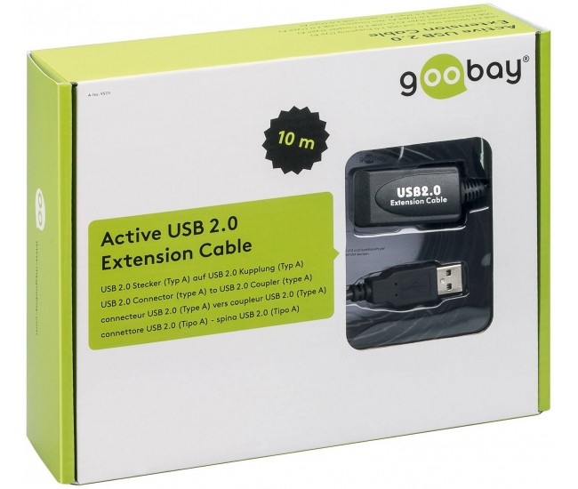 Cablu prelungitor USB 10m extensibil 20m Goobay