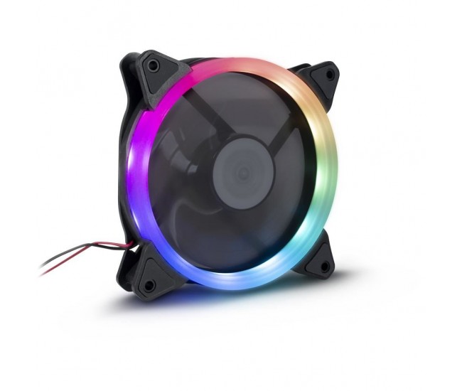 Ventilator 120x120x25mm Inter-Tech Argus iluminare RGB 900RPM 2 pini la Molex RS-051-RGB