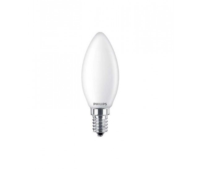 Bec LED filament Philips lumanare B35 E14 4.3W (40W) 470lm lumina calda 2700K 929001345355