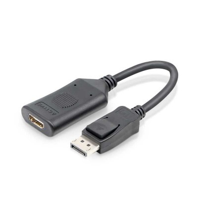 Cablu adaptor convertor DisplayPort tata la HDMI mama activ 4K 60Hz 20cm