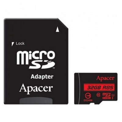 Card microSDHC UHS-I Apacer 32GB clasa10 cu adaptor SD