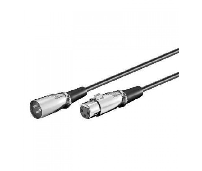 Cablu extensie XLR la XLR mama 2m Goobay