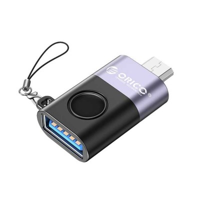 Adaptor tata Micro USB - USB-A mama Orico WBA-BK negru cu gri 32x21x9mm