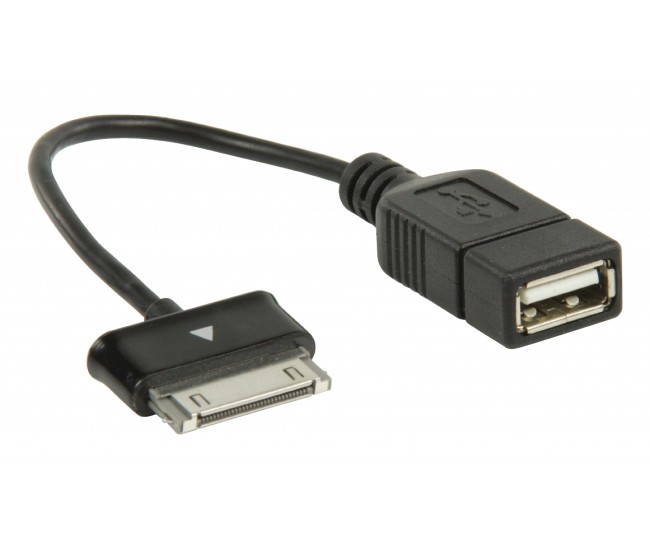 Cablu adaptor OTG Samsung 30 pini tata - USB A mama 0.2m Valueline