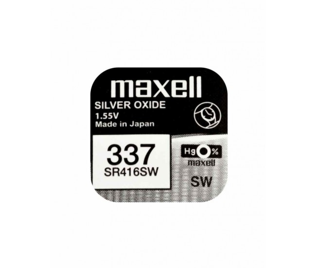 Baterie ceas Maxell SR416SW V337 1.55V oxid de argint 1buc