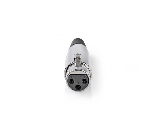 Conector XLR 3 pini mama metal NEDIS