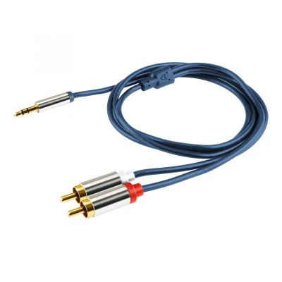 Cablu audio HiFi stereo Jack 3.5 mm - 2x RCA 4m dublu ecranat HOME