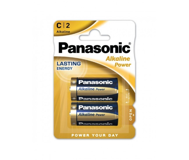 Panasonic baterii alcaline C (LR14) Alkaline Power Bronze 2buc LR14APB/2BP