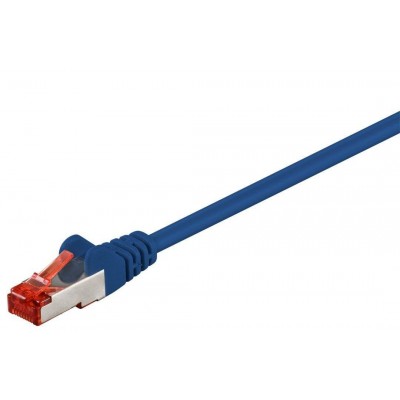 Cablu SFTP PiMF CAT6 albastru 1.5m patchcord cupru ecranat 2x RJ45 Goobay