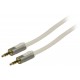 Cablu audio stereo JACK 3.5 mm tata - tata 2m OFC alb Profigold