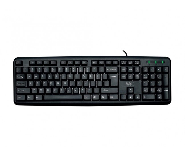 Tastatura USB Well KU002 negru