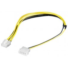 Cablu adaptor alimentare 5.25 tata la EPS 8 pini 28cm pentru alimentare placa de baza Goobay