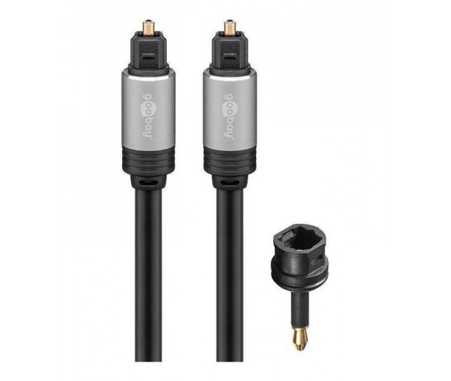 Cablu audio digital Toslink tata - Toslink tata 0.75m Goobay Plus