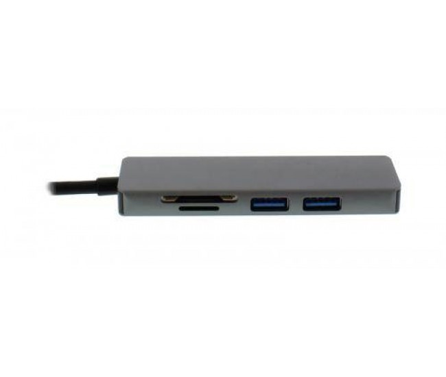 Adaptor USB Type C - HDMI +2x USB 3.0 +cititor card Well