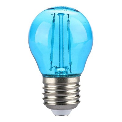 Bec LED G45 E27 2W cu filament lumina albastra V-tac SKU-217412