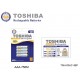 Set 4 acumulatori TOSHIBA NI-MH AAA 750mAh 1.2V Ready to Use TNH-03AC 4BP