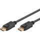 Cablu 3m DisplayPort v1.4 - DisplayPort v.14 HDCP 2.2 fire Cupru negru Goobay 65810